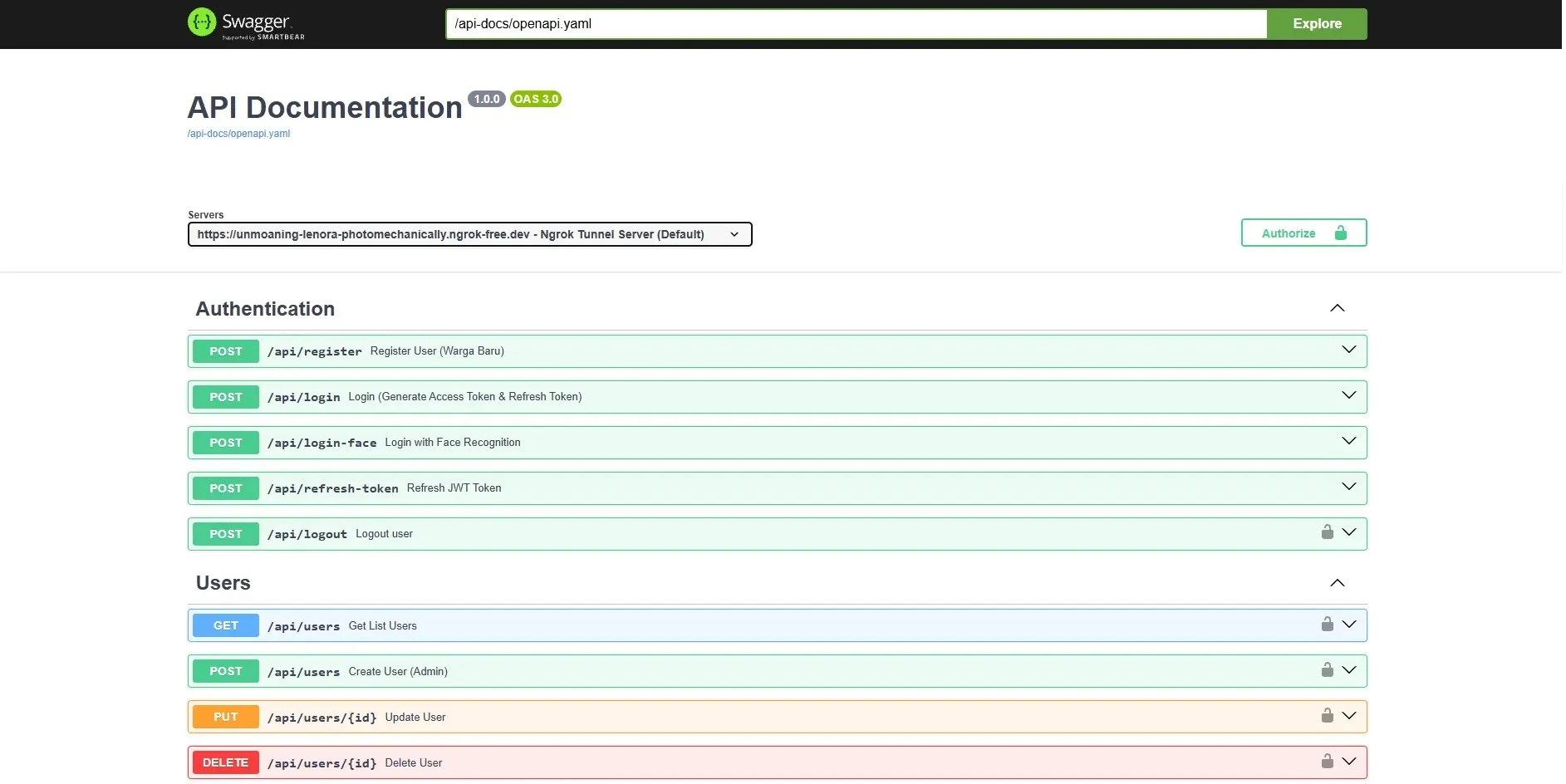 Jawara Swagger API